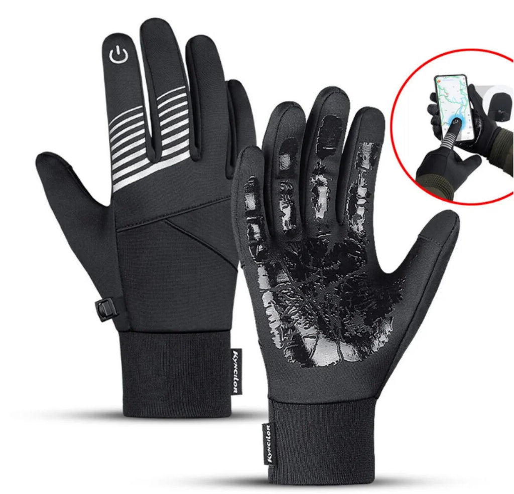 Winter Gloves With Velcro Buckle & Touch Screen Feature