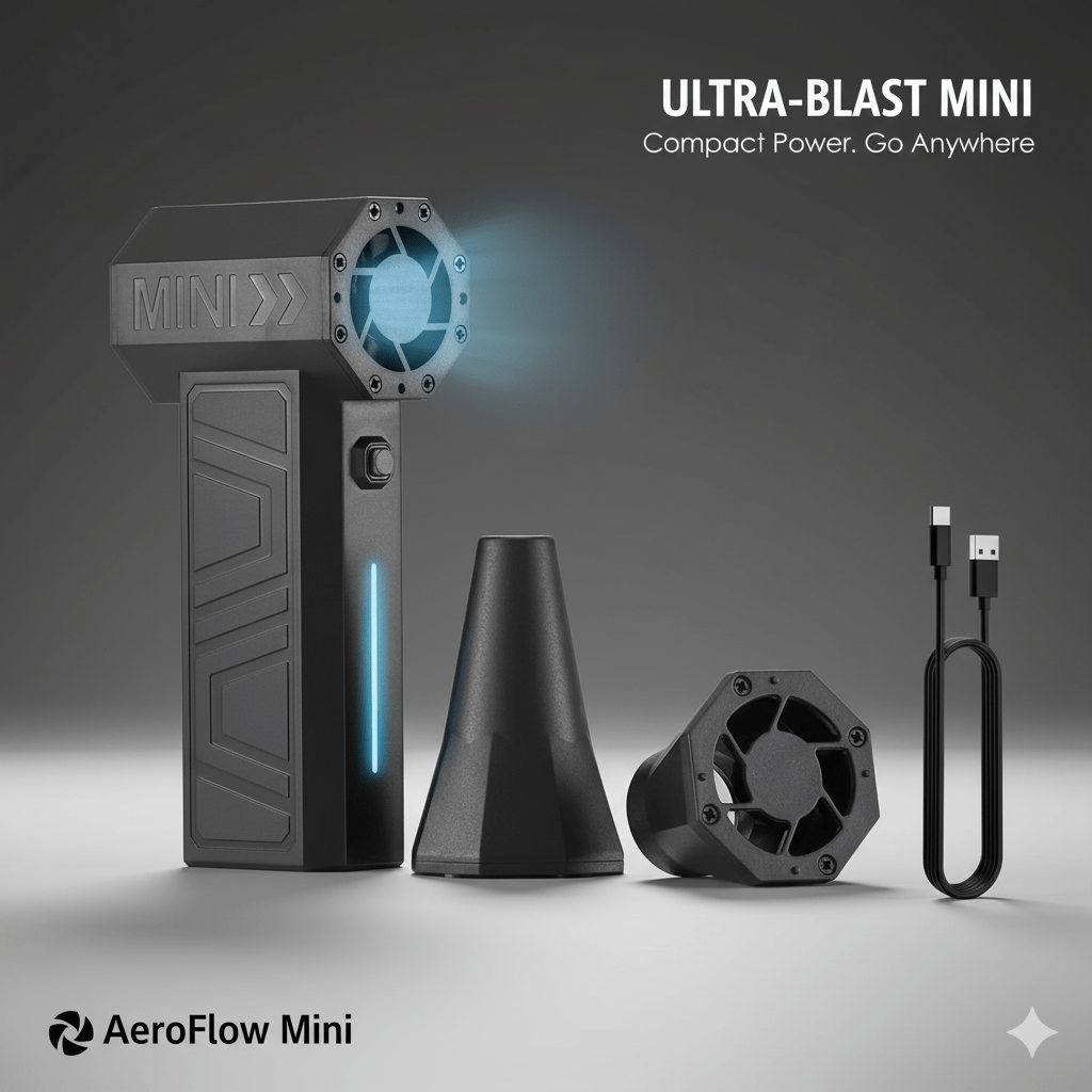 AeroFlow Pro Portable Turbo Fan - HighForYouStore